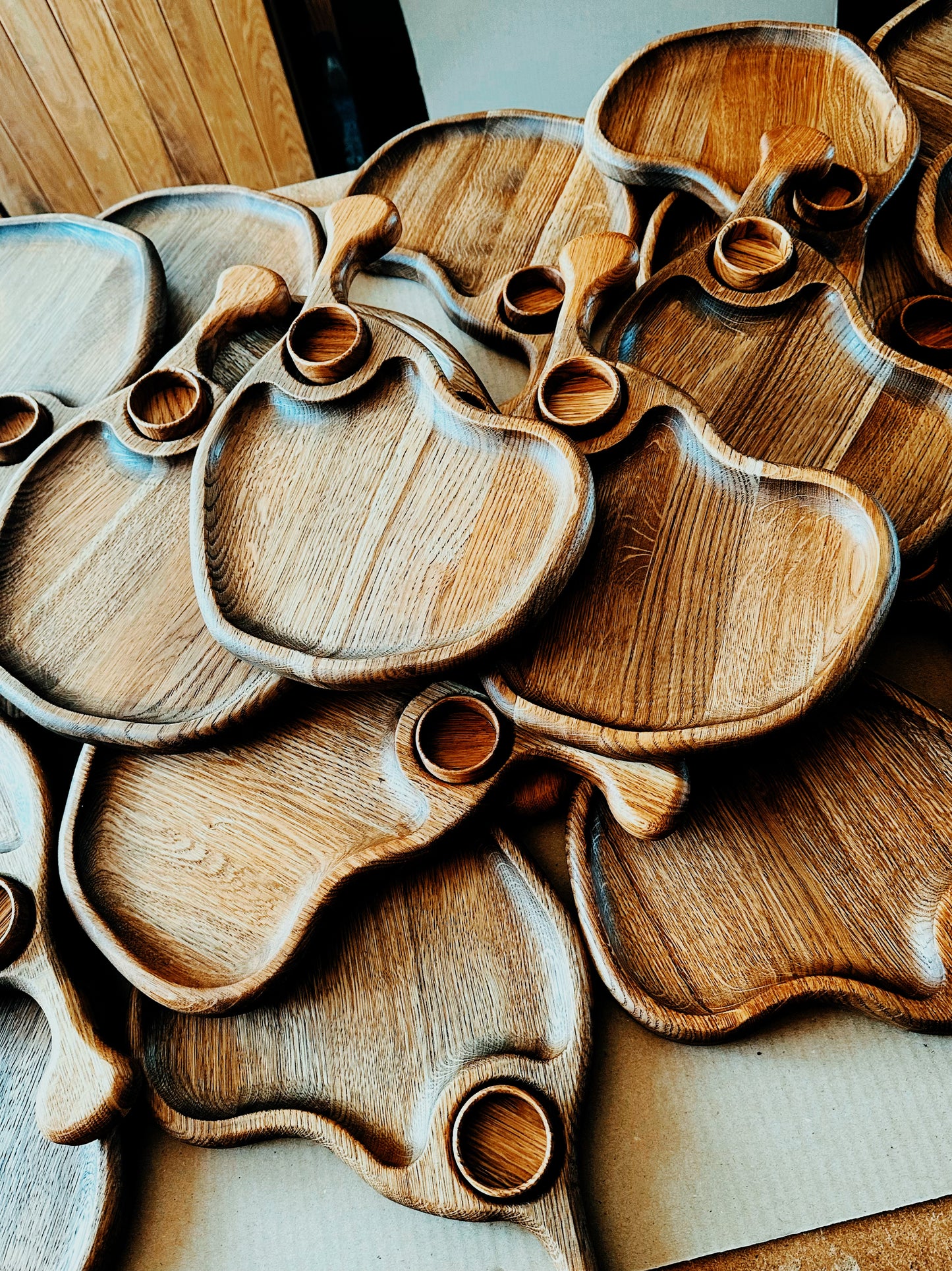 Wooden Serving Charcuterie Boards with Mini Plate Kitchen Gift Decor