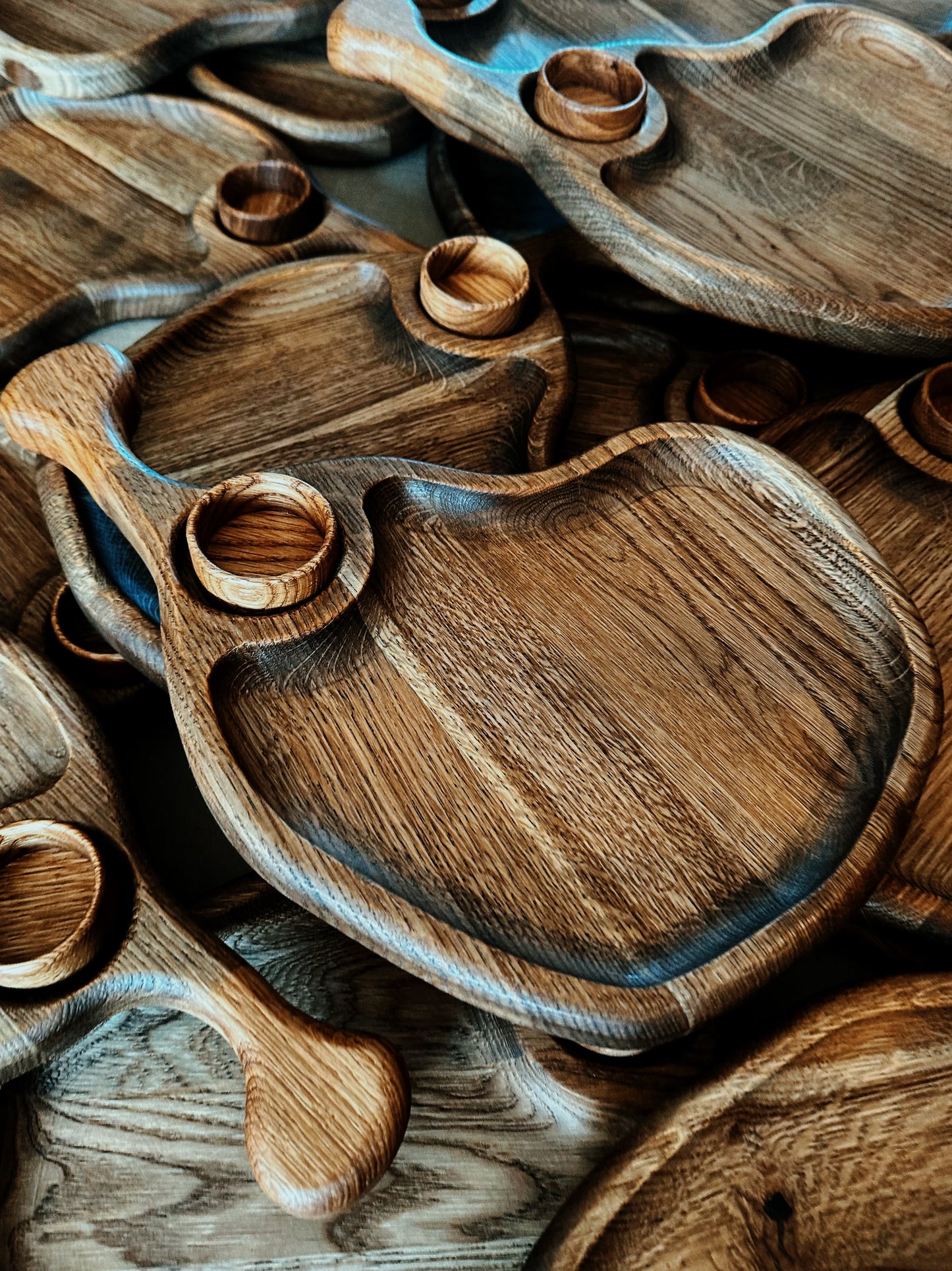 Wooden Serving Charcuterie Boards with Mini Plate Kitchen Gift Decor