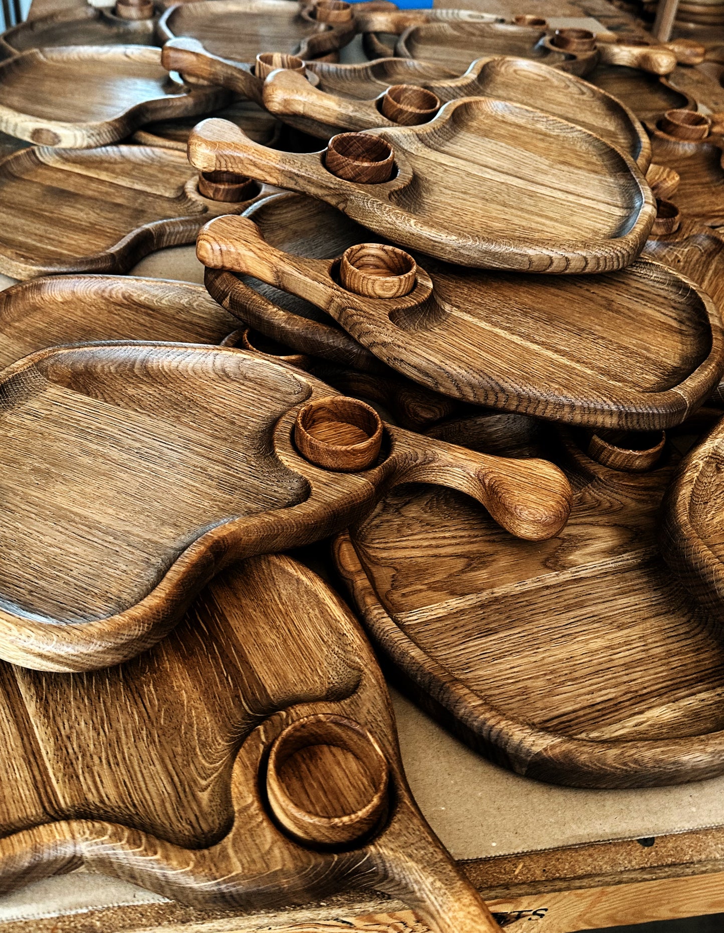 Wooden Serving Charcuterie Boards with Mini Plate Kitchen Gift Decor