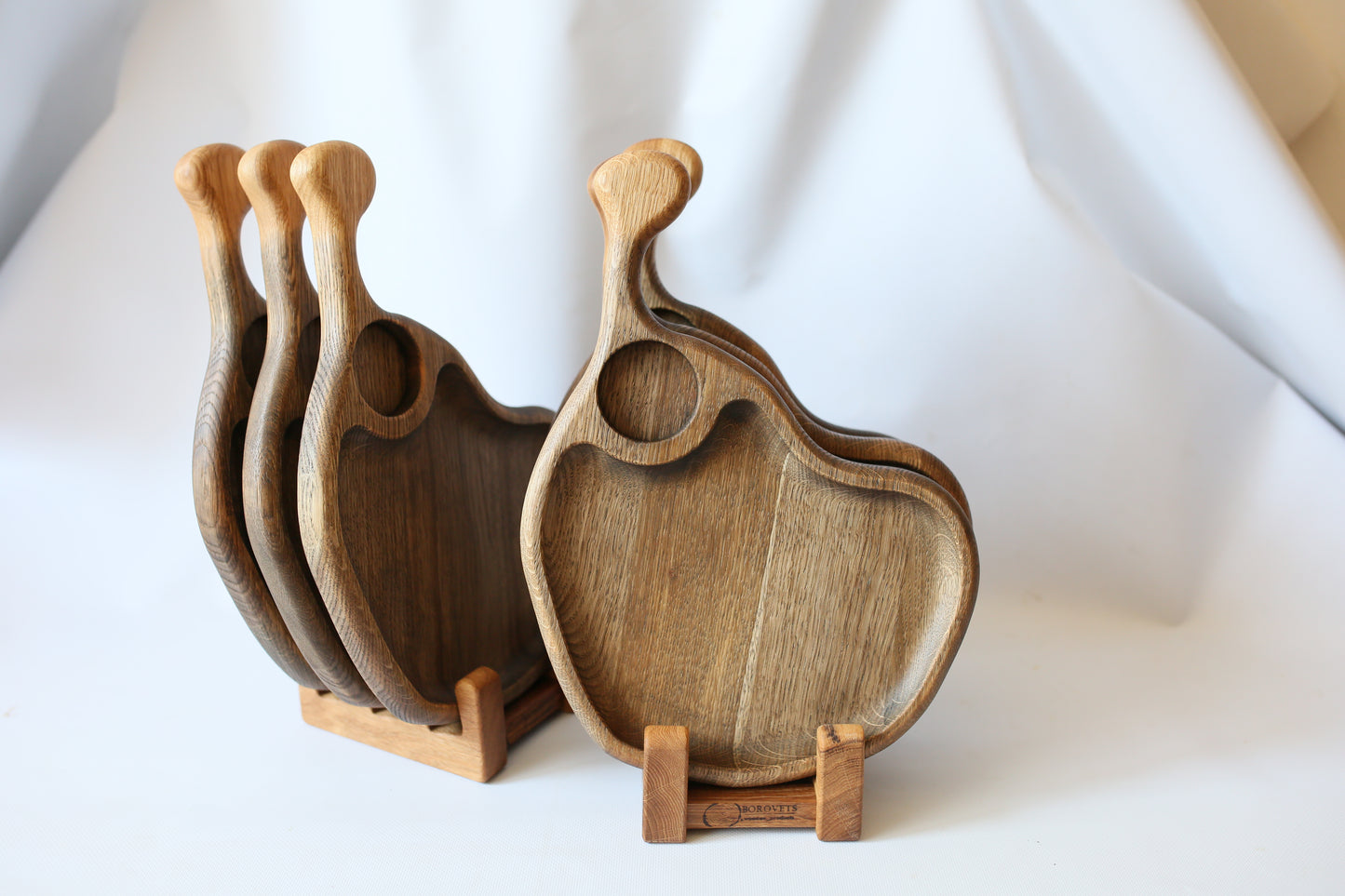 Wooden Serving Charcuterie Boards with Mini Plate Kitchen Gift Decor