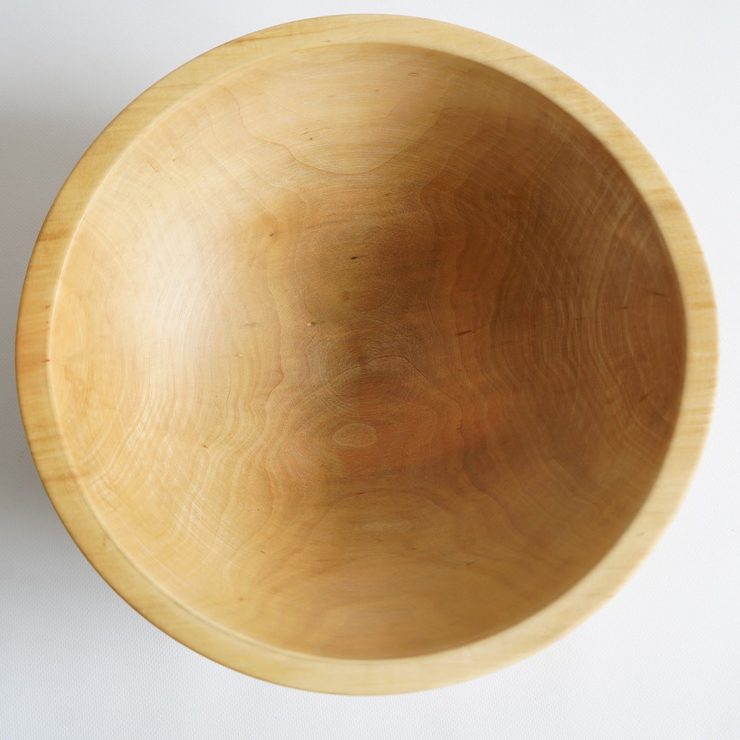 LARGE Solid Pear Wood Bowl 13" × 4.3" – Handmade Wedding, Housewarming & Anniversary Gift