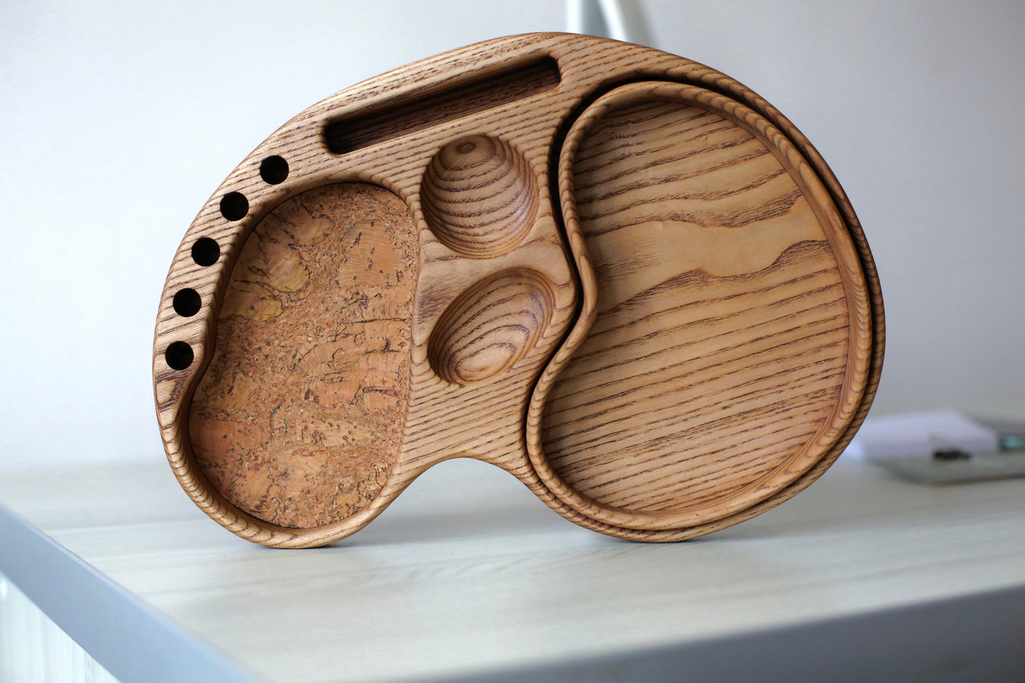 Wooden Organizer Tray for Desk Personalized Home Gift