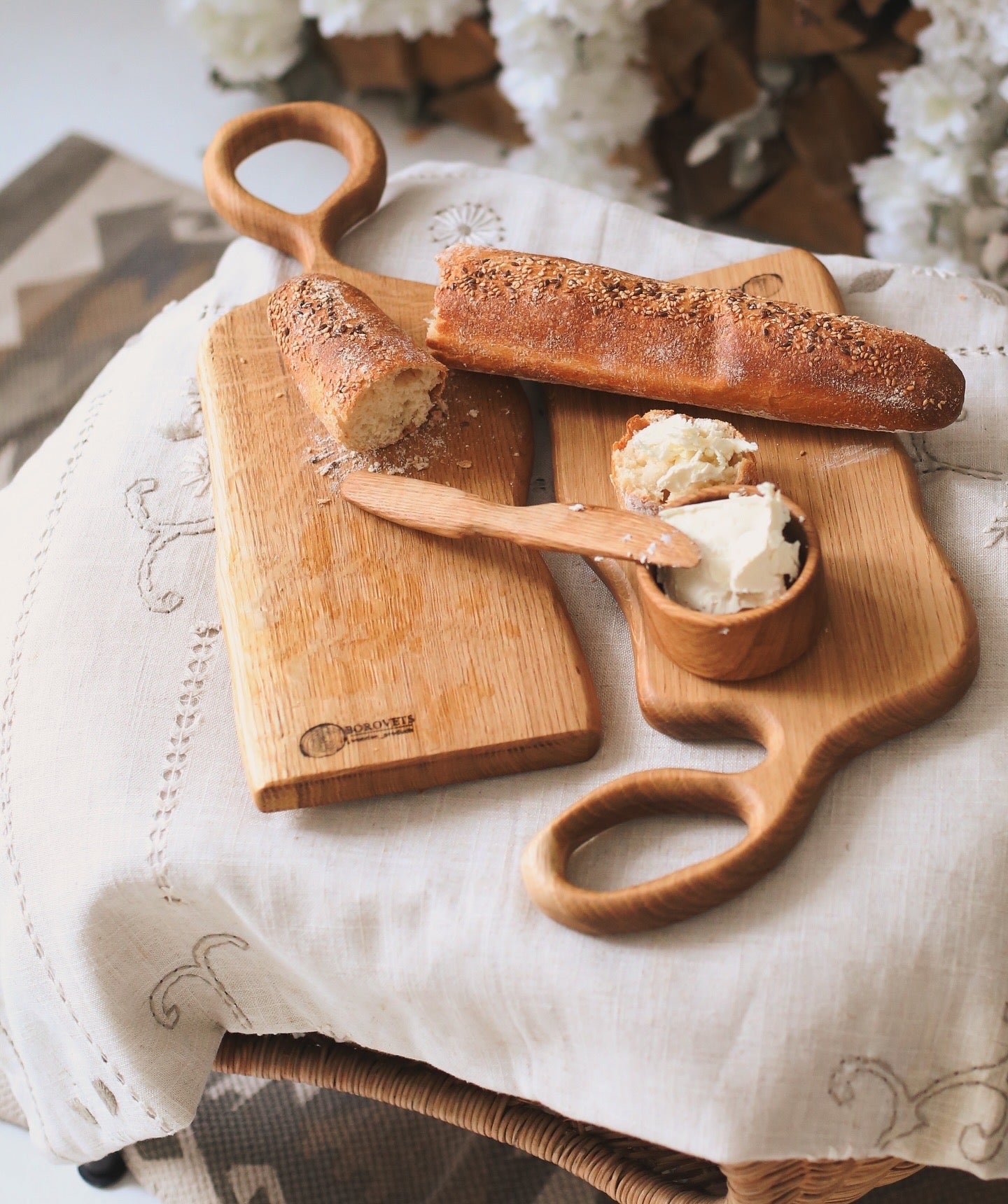 Set Couple 2 Boards BOROVETS WOODEN