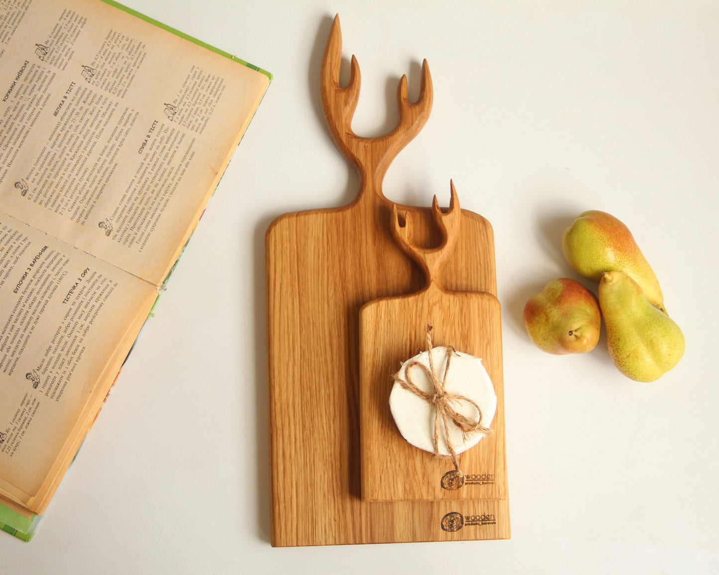 Personalized Wooden Cutting Board with Unique Handles Gift Decor