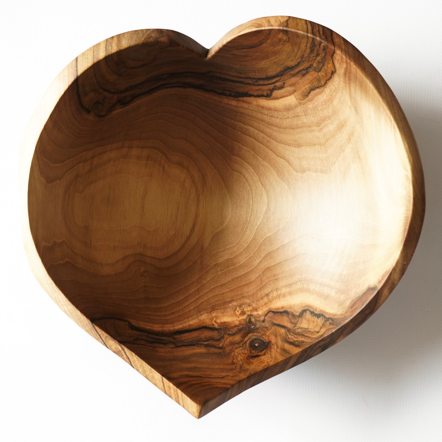 LARGE Solid Walnut Heart Bowl 13" – Handmade Wedding, Anniversary & Housewarming Gift
