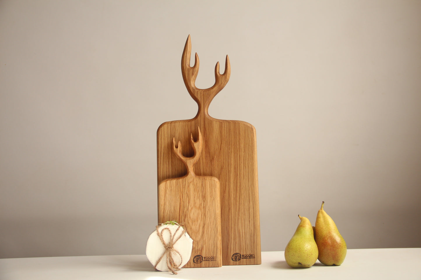Personalized Wooden Cutting Board with Unique Handles Gift Decor