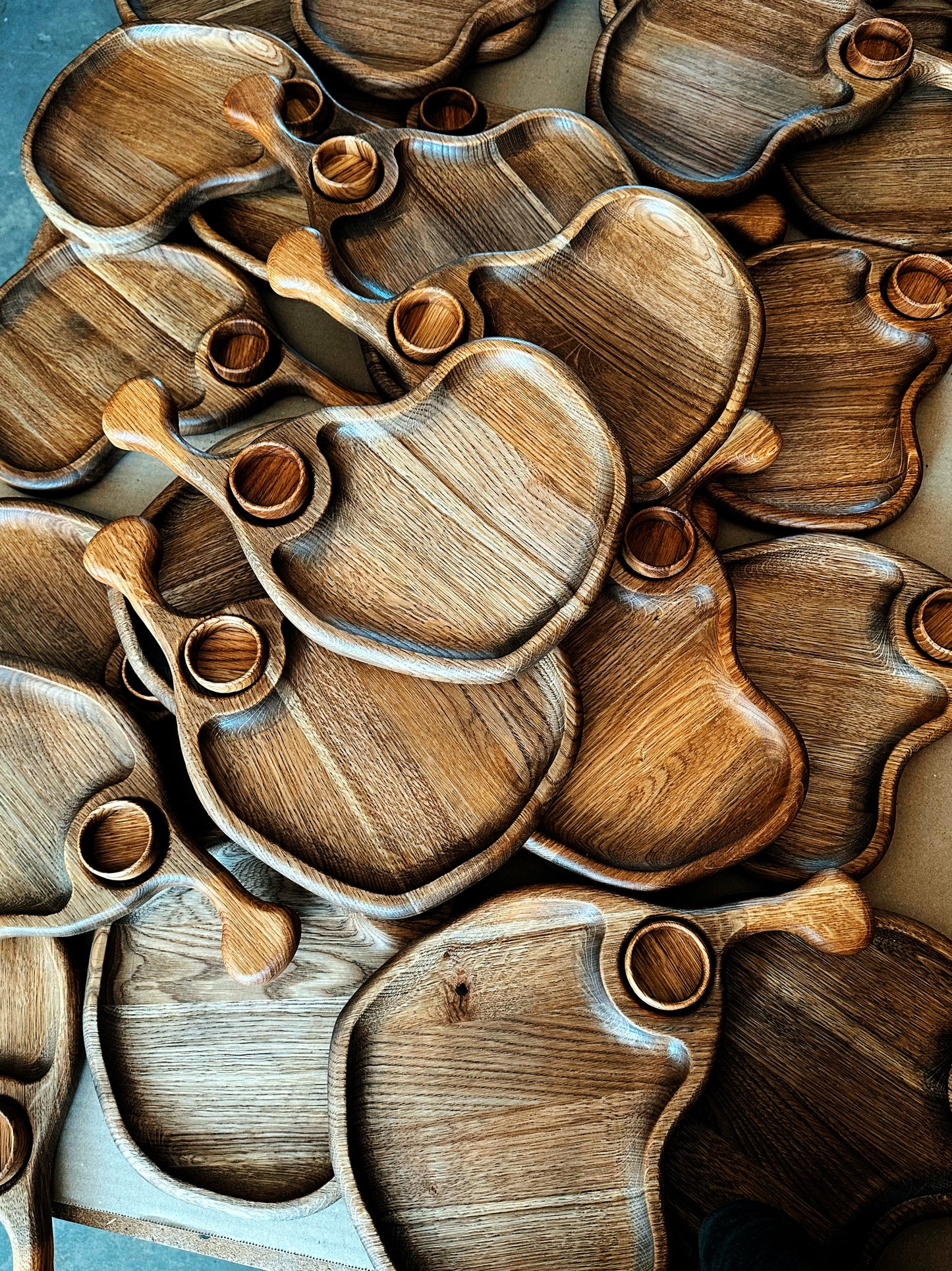 Wooden Serving Charcuterie Boards with Mini Plate Kitchen Gift Decor