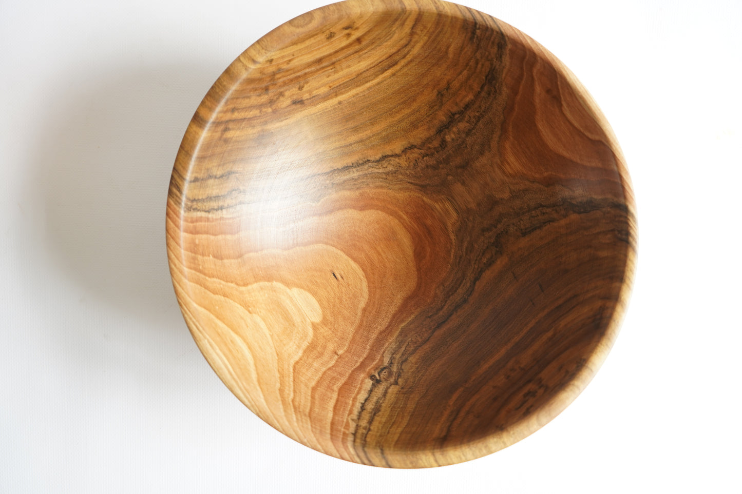 Large Solid Walnut Wood Bowl 13" × 4.3" – Handmade Wedding, Housewarming & Anniversary Gift