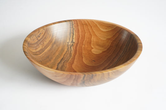 Large Solid Walnut Wood Bowl 13" × 4.3" – Handmade Wedding, Housewarming & Anniversary Gift