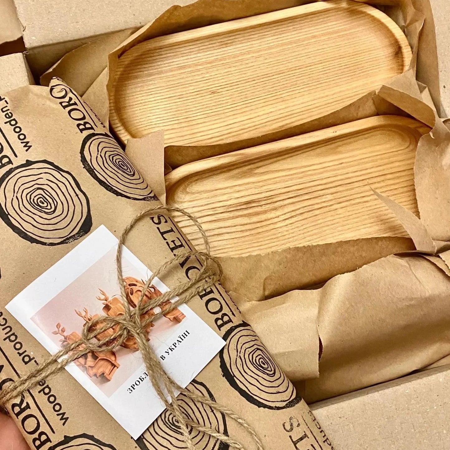 Personalized holiday wooden tray for festive dinners