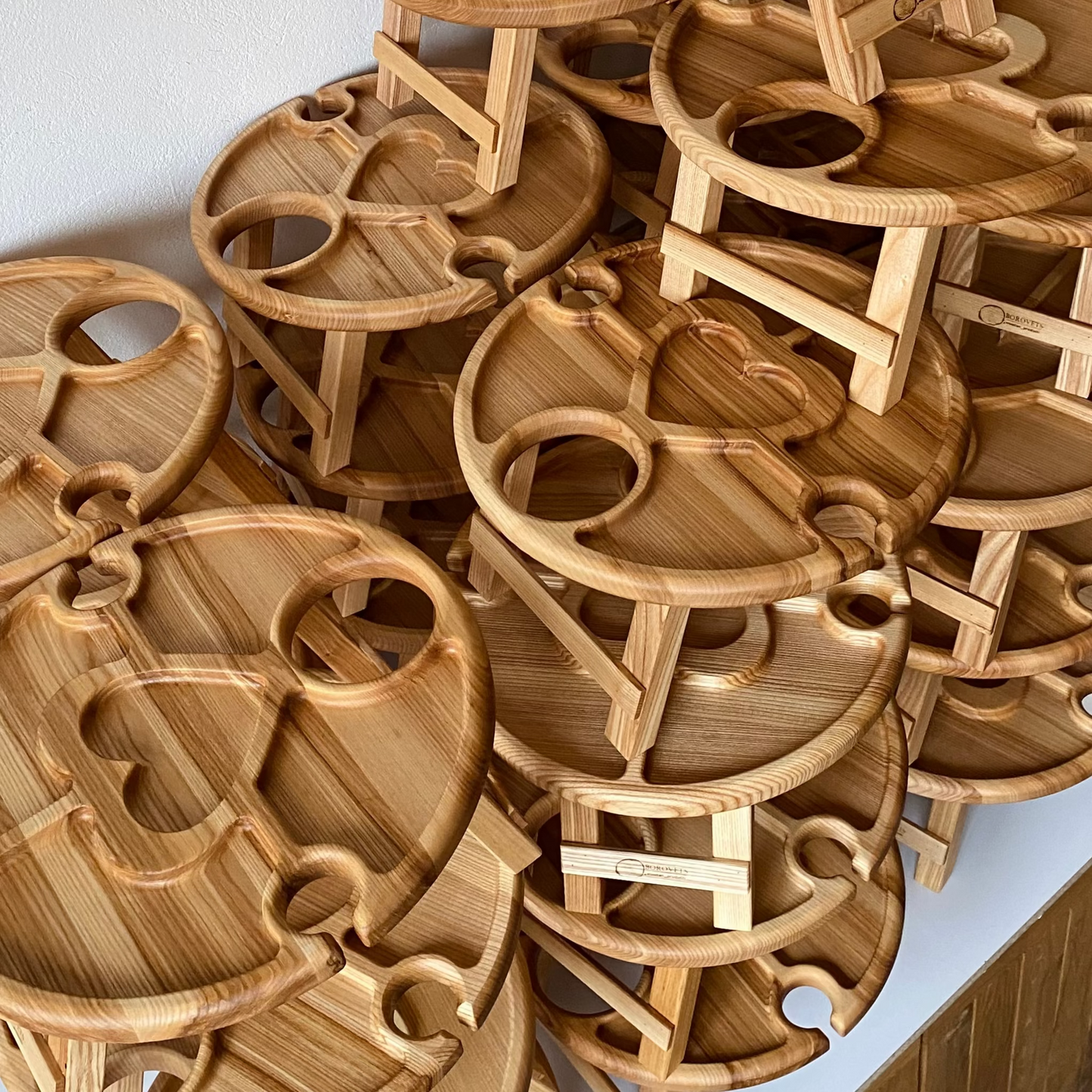 Wine Table For Picnic BOROVETS WOODEN