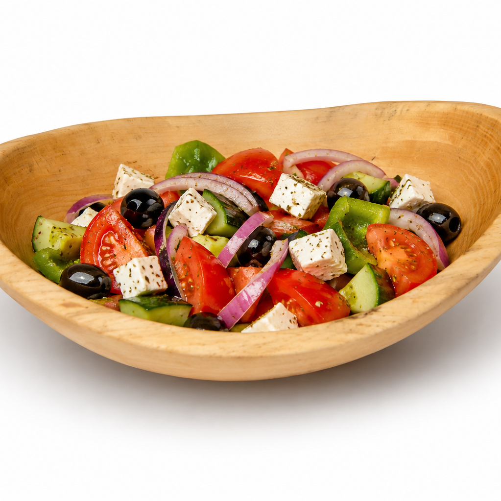 Live Edge Wooden Salad Bowl – Rustic Solid Wood Serving Bowl  – Wood Kitchen Decor – Housewarming Gift