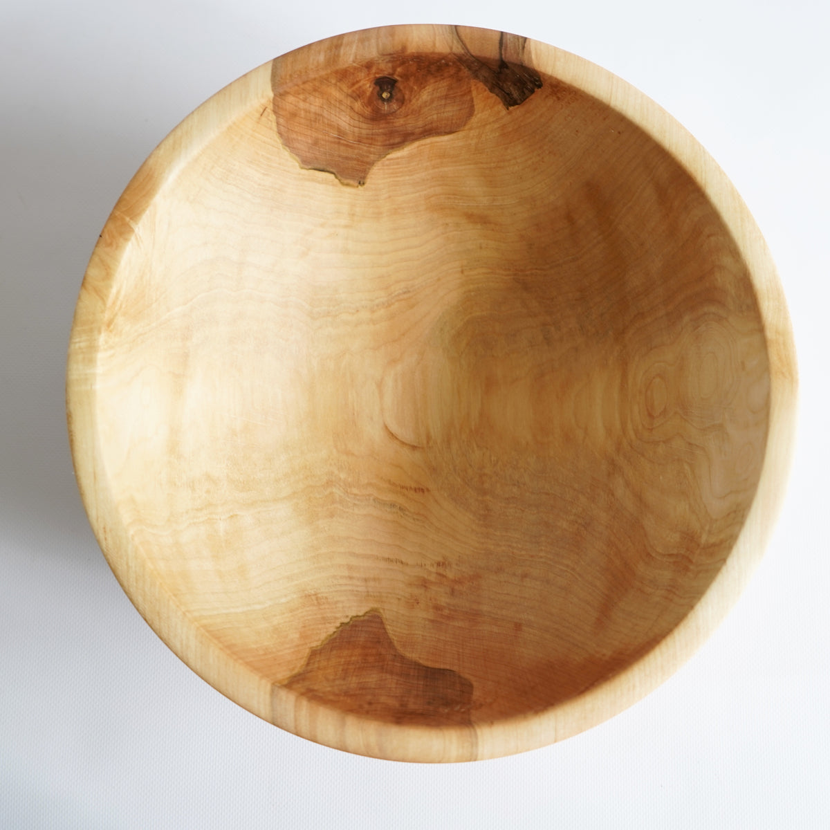 Handcrafted solid maple bowl for salads, bread, fruit and serving
