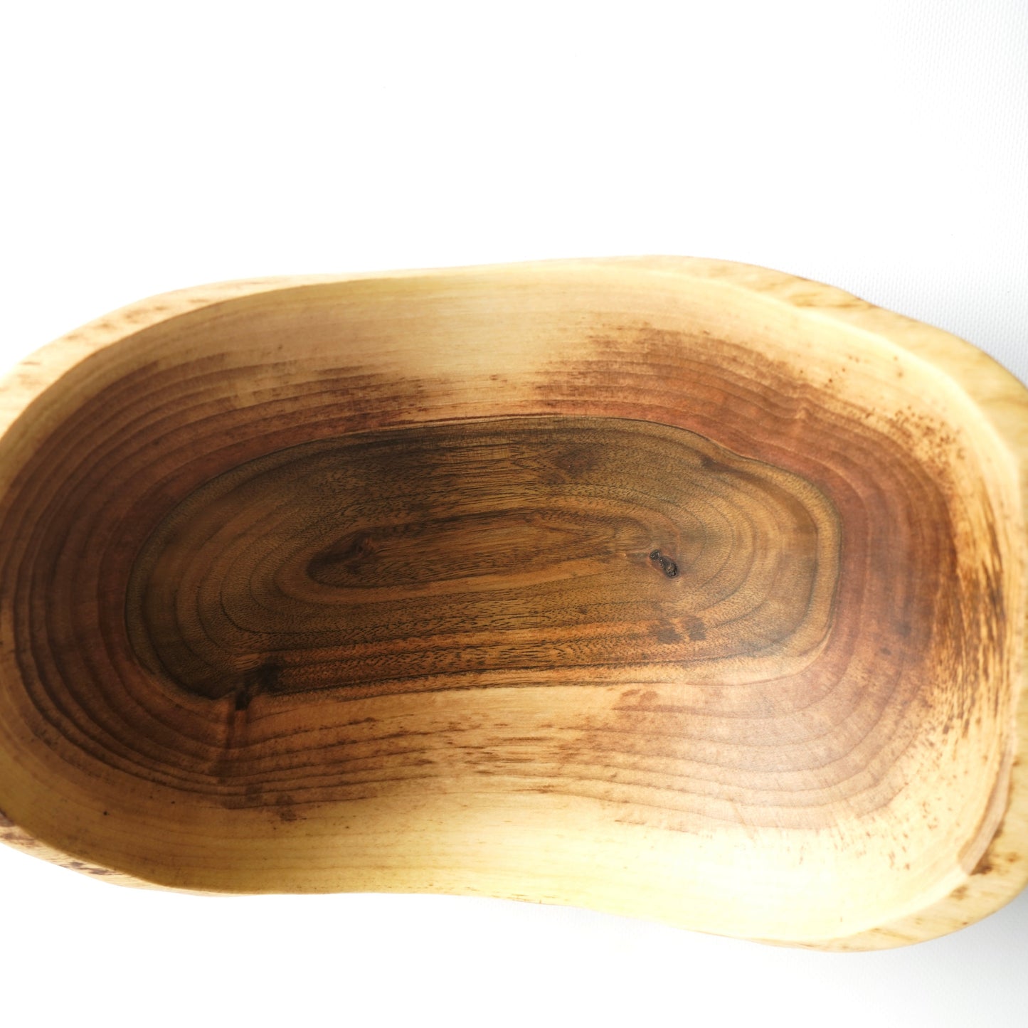 live edge walnut wood boat bowl handmade serving bowl
