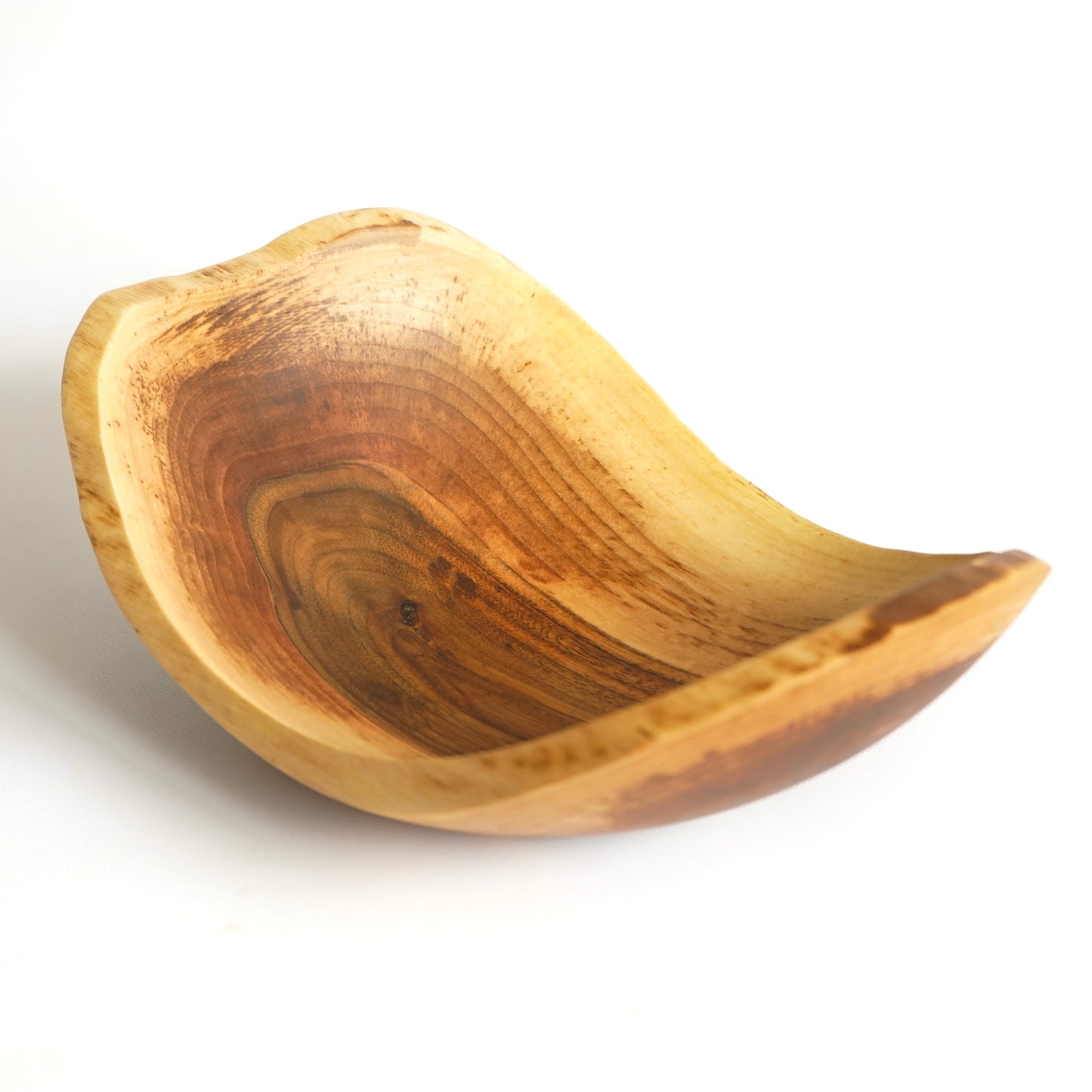 solid walnut wooden bread bowl rustic kitchen decor