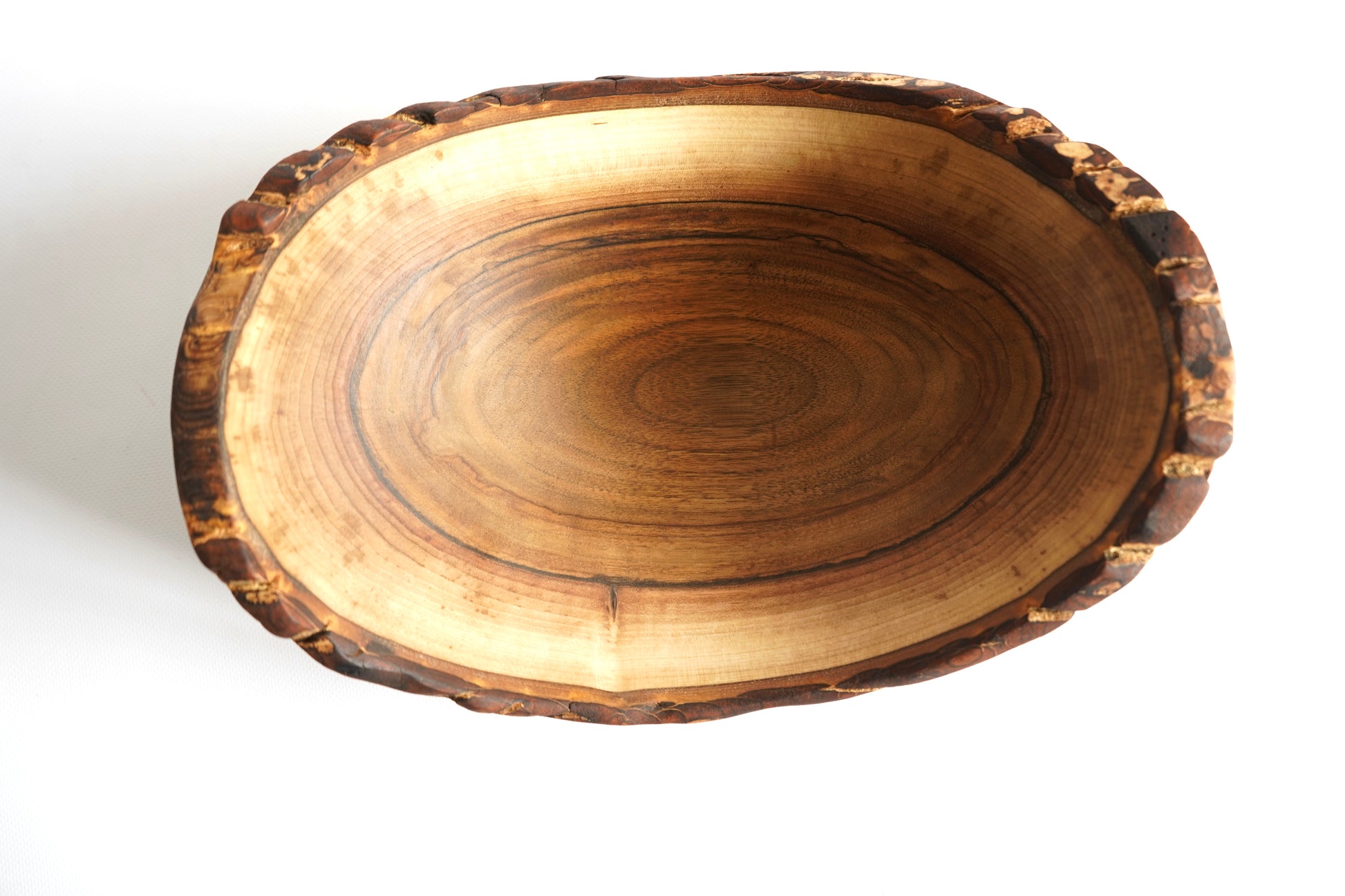 live edge walnut serving bowl for farmhouse decor