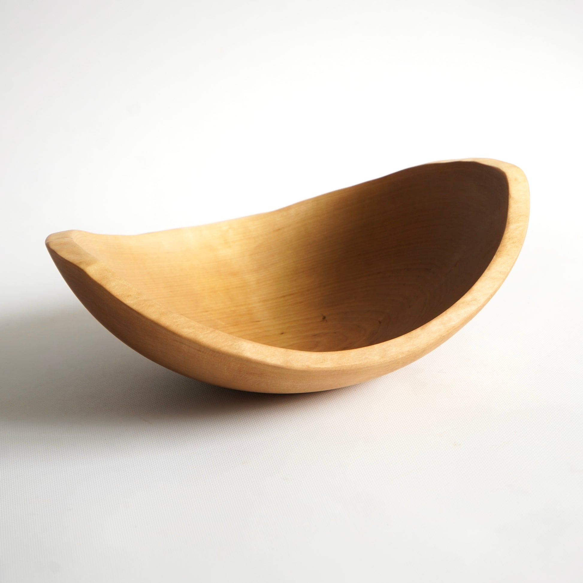 large birch salad bowl rustic kitchen decor