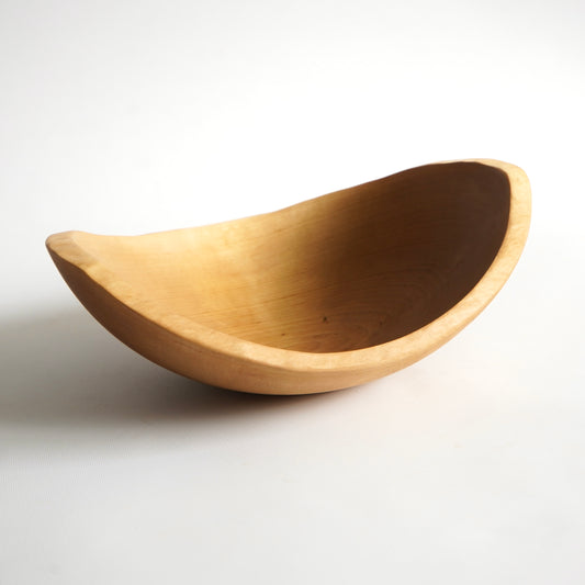 large birch salad bowl rustic kitchen decor