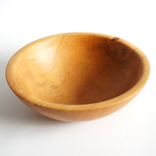 MEDIUM Pear Wood Salad Bowl 10.6" × 3.9" – Handmade New Year, Housewarming & Wedding Gift
