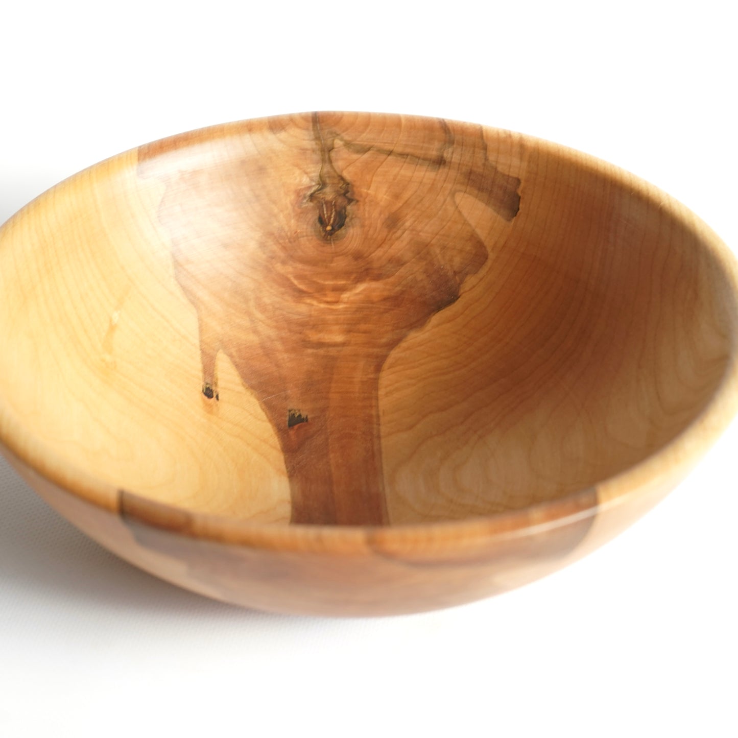 MEDIUM Maple Wood Bowl 10.6" × 3.9" – Handmade New Year, Housewarming & Wedding Gift