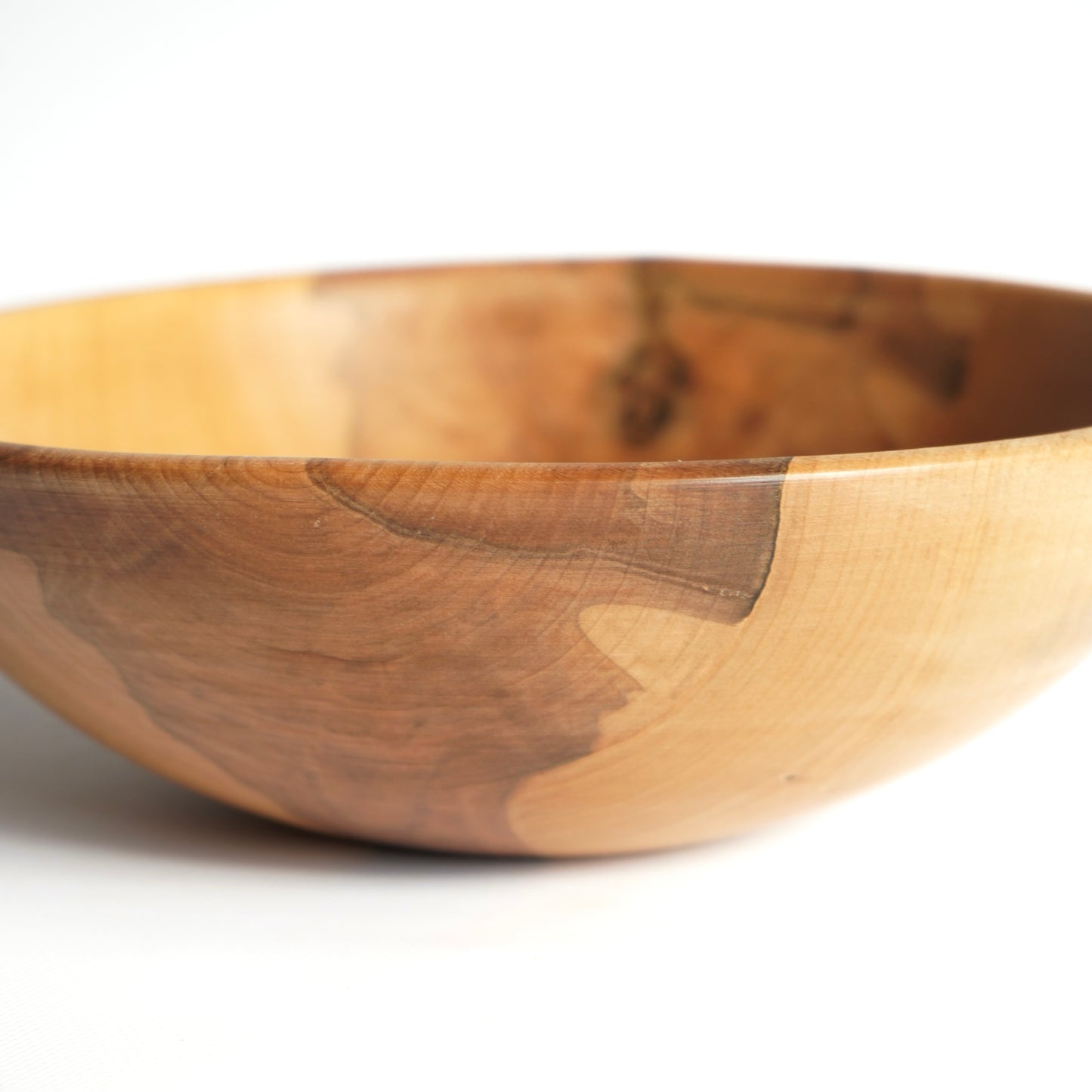 MEDIUM Maple Wood Bowl 10.6" × 3.9" – Handmade New Year, Housewarming & Wedding Gift
