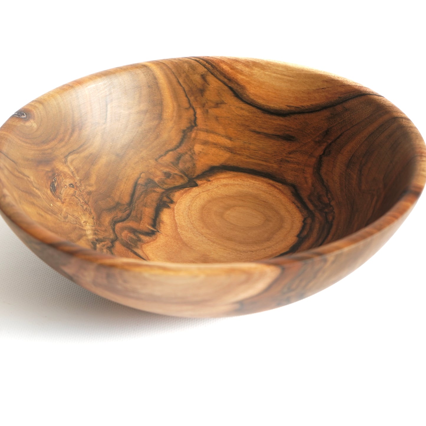 MEDIUM Walnut Wood Salad Bowl 10.6" × 3.9" – Handmade New Year, Housewarming &amp; Wedding Gift