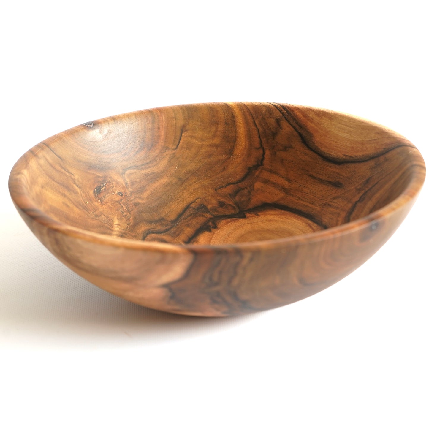 MEDIUM Walnut Wood Salad Bowl 10.6" × 3.9" – Handmade New Year, Housewarming &amp; Wedding Gift