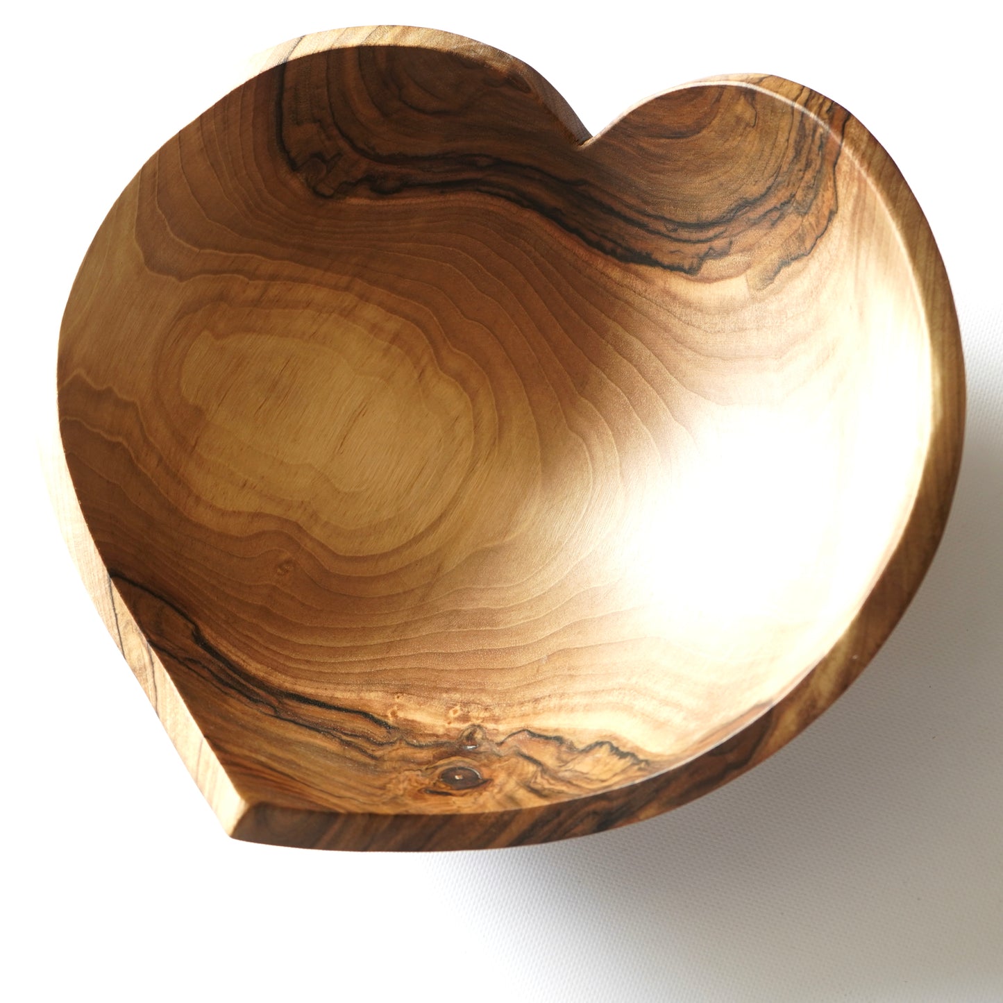 LARGE Solid Walnut Heart Bowl 13" – Handmade Wedding, Anniversary & Housewarming Gift