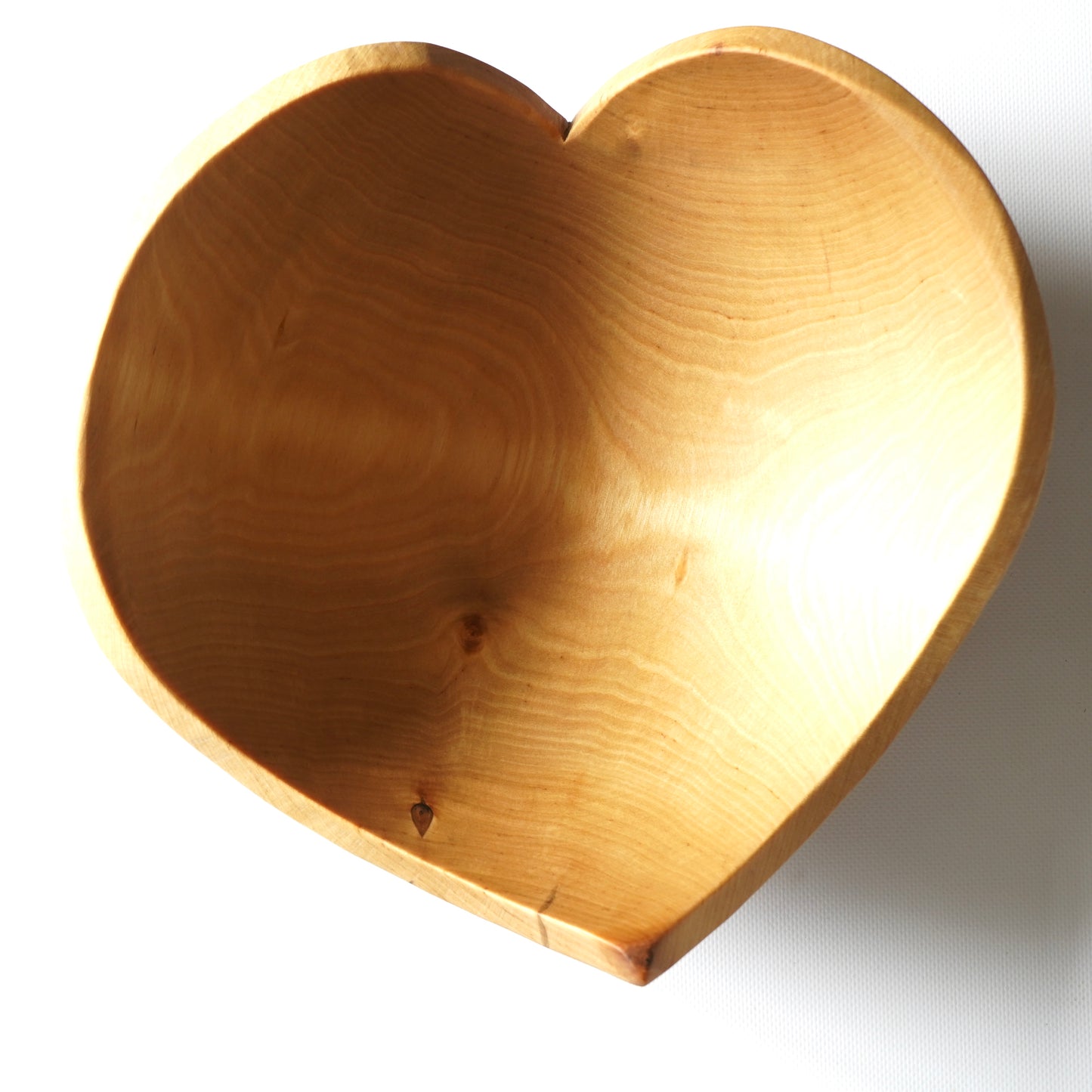 heart bowl with unique grain pattern, handcrafted wedding gift from Ukraine