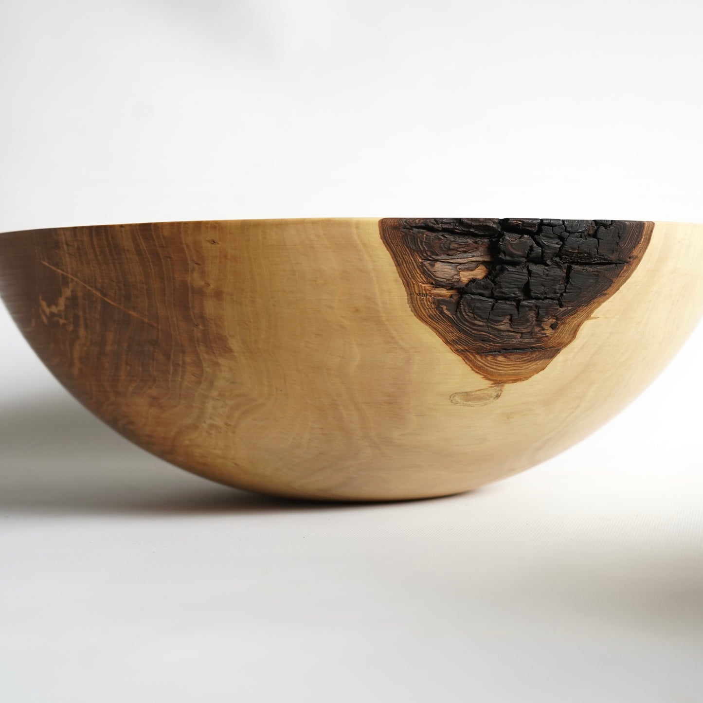 EXTRA LARGE Pear Wood Dough Bowl 15.7" × 5.9" – Handmade Wooden Mixing Bowl, Housewarming &amp; Wedding Gift