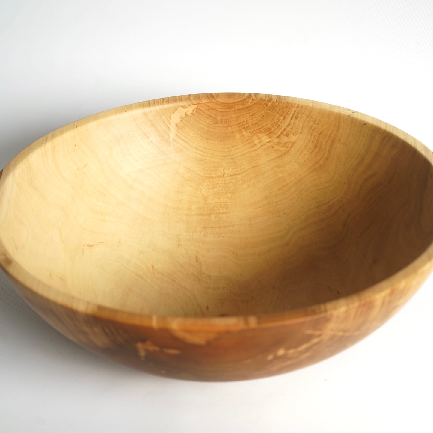 EXTRA LARGE Pear Wood Dough Bowl 15.7" × 5.9" – Handmade Wooden Mixing Bowl, Housewarming &amp; Wedding Gift