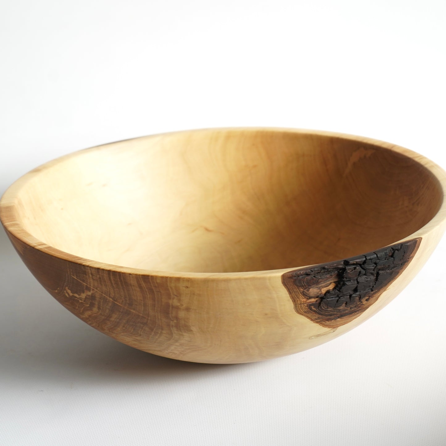 EXTRA LARGE Pear Wood Dough Bowl 15.7" × 5.9" – Handmade Wooden Mixing Bowl, Housewarming &amp; Wedding Gift