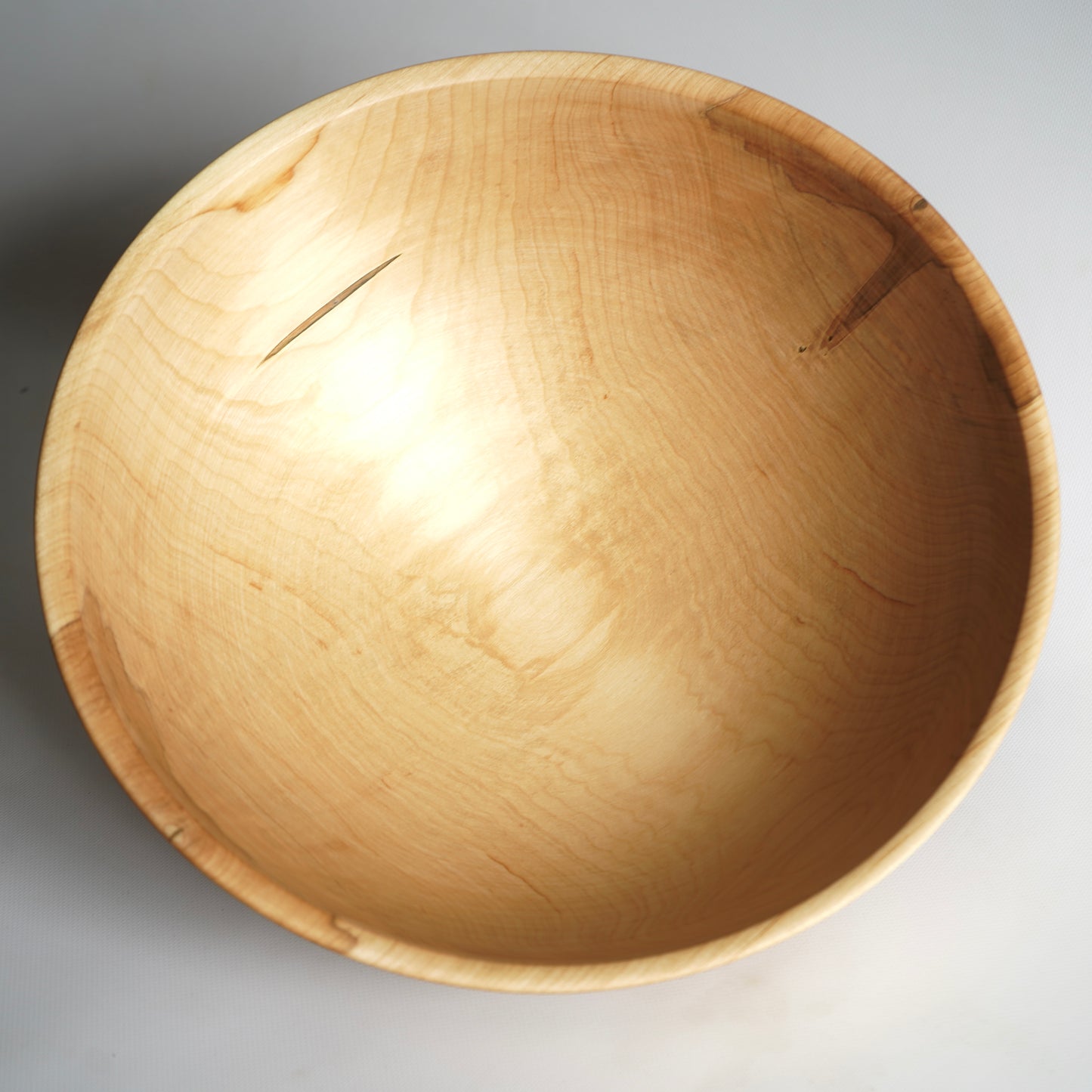 EXTRA LARGE Maple Wood Dough Bowl 15.7" × 5.9" – Handmade Wooden Mixing Bowl, Housewarming &amp; Wedding Gift