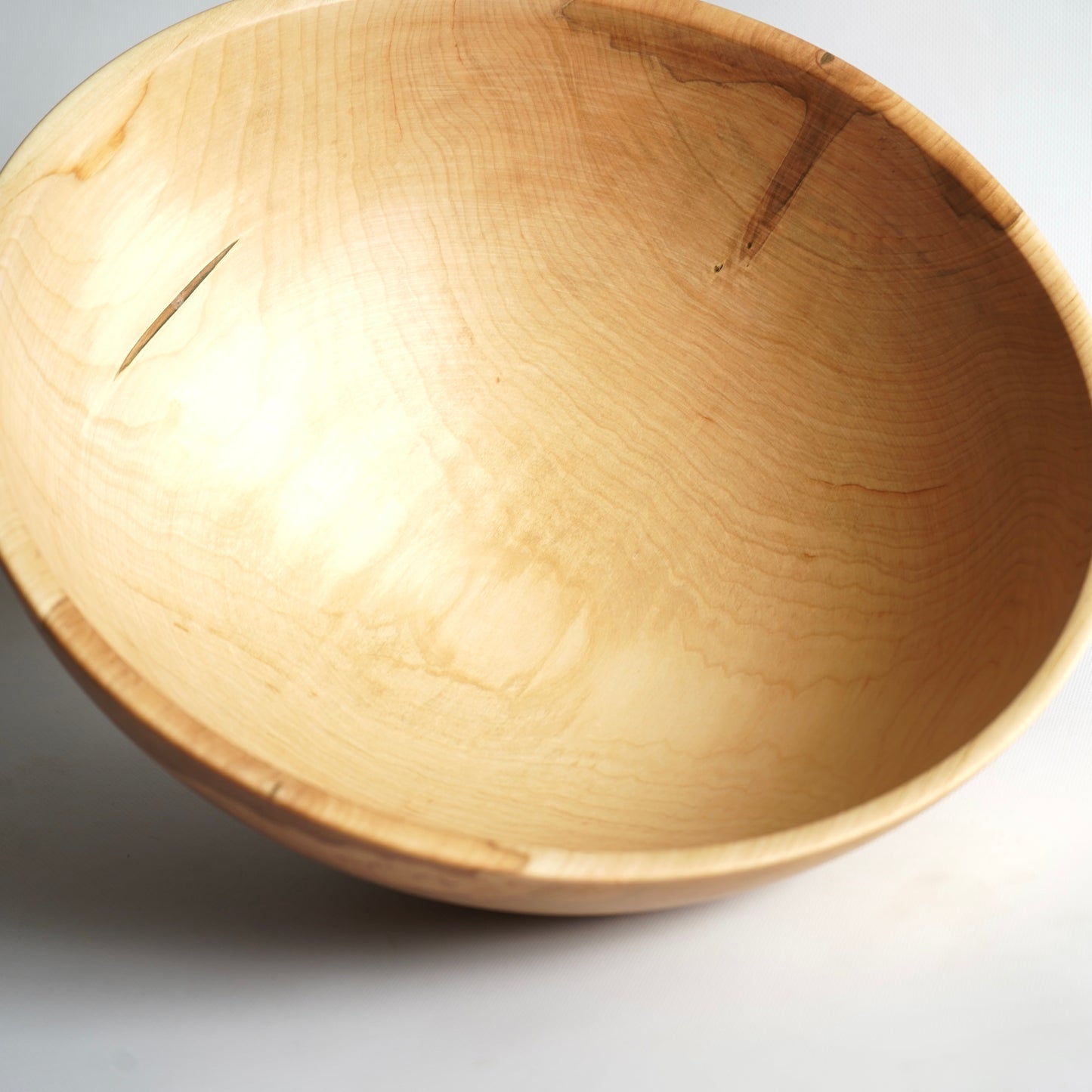 EXTRA LARGE Maple Wood Dough Bowl 15.7" × 5.9" – Handmade Wooden Mixing Bowl, Housewarming &amp; Wedding Gift