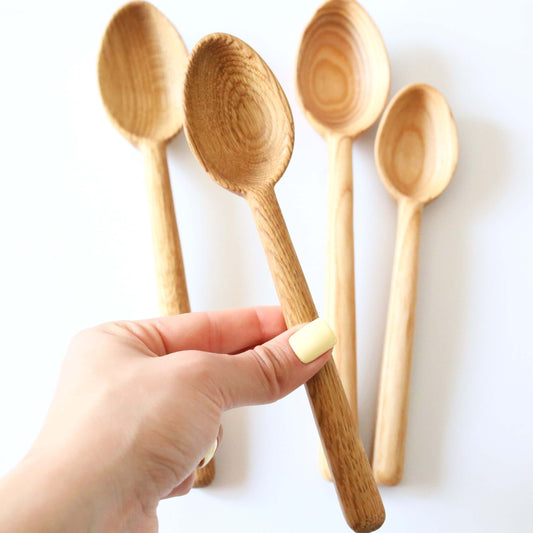 Wooden “Melancholy” Kitchen Spoon in Oak or Ash, 20–25 cm