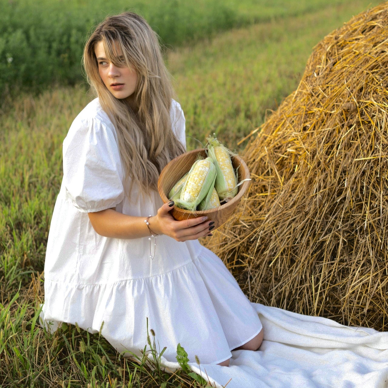 Large ash serving bowl Greek perfect as a gift