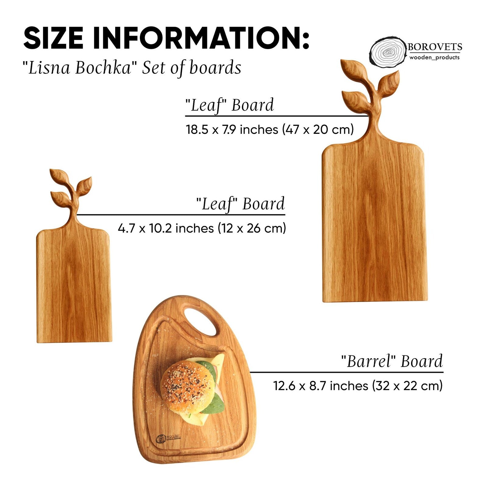 Christmas gift idea – rustic wooden kitchen serving and cutting boards