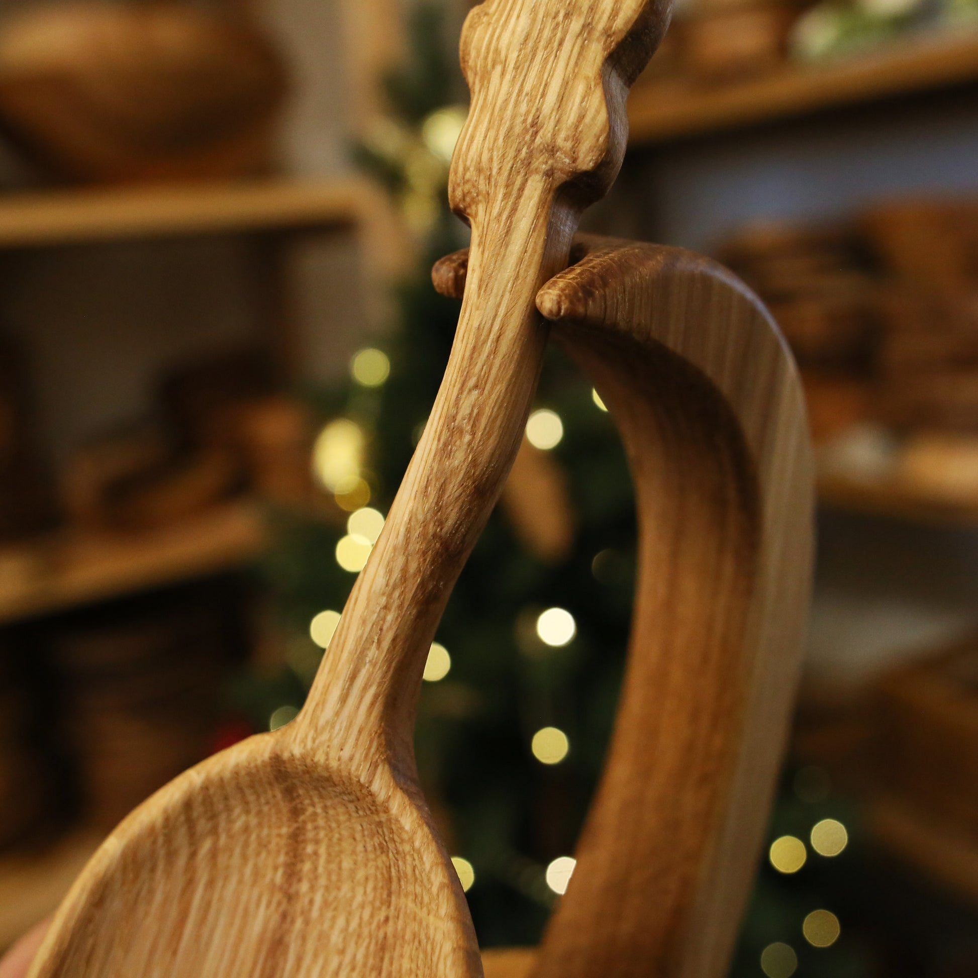 Christmas gift idea – rustic handmade wooden spoon for kitchen decor