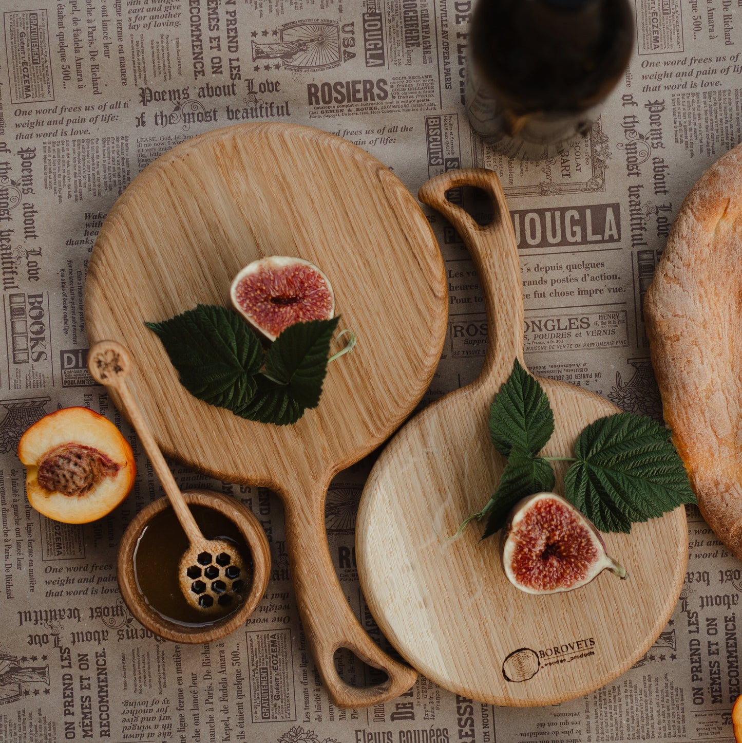 Eco-friendly handmade cutting board for New Year kitchen gifts