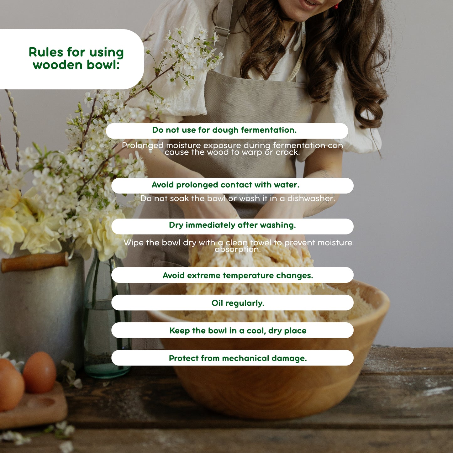 Handcrafted cookie stamp set made of natural oak wood for baking fun