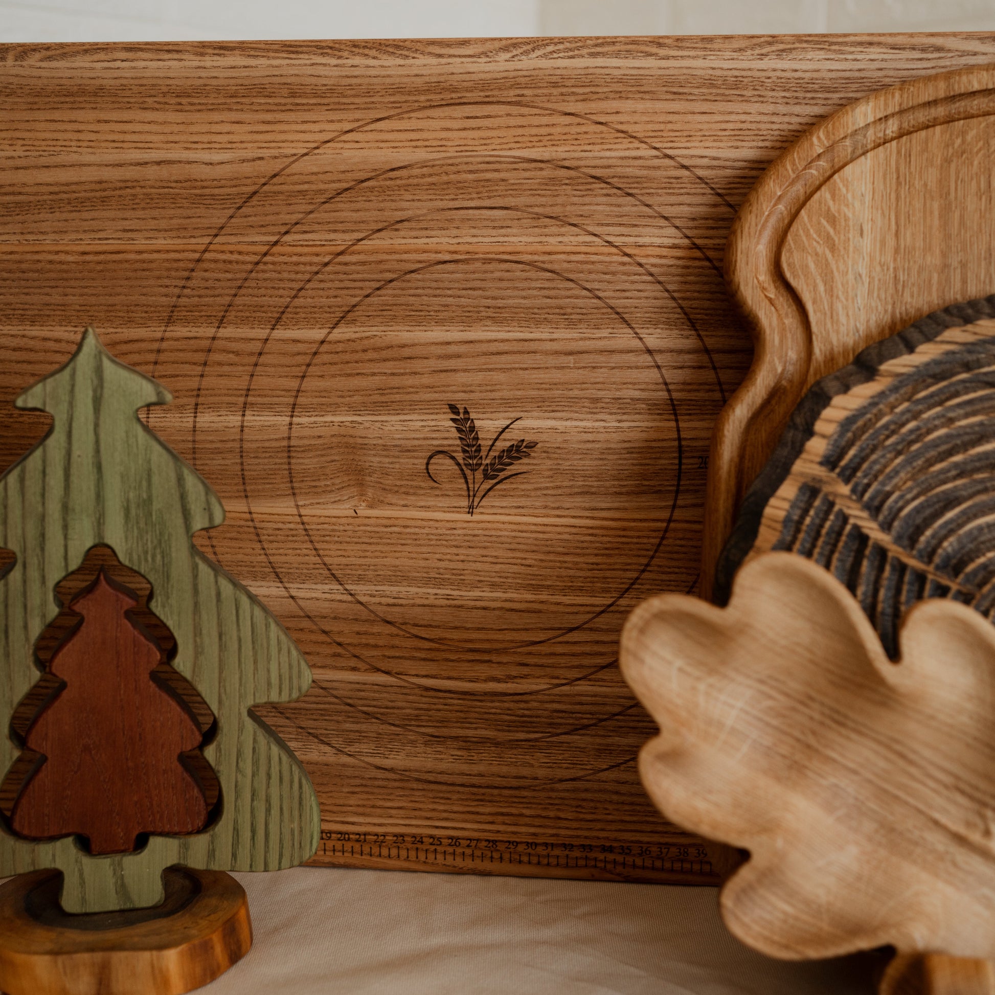 Festive wooden kitchen gift set ideal for Christmas and New Year
