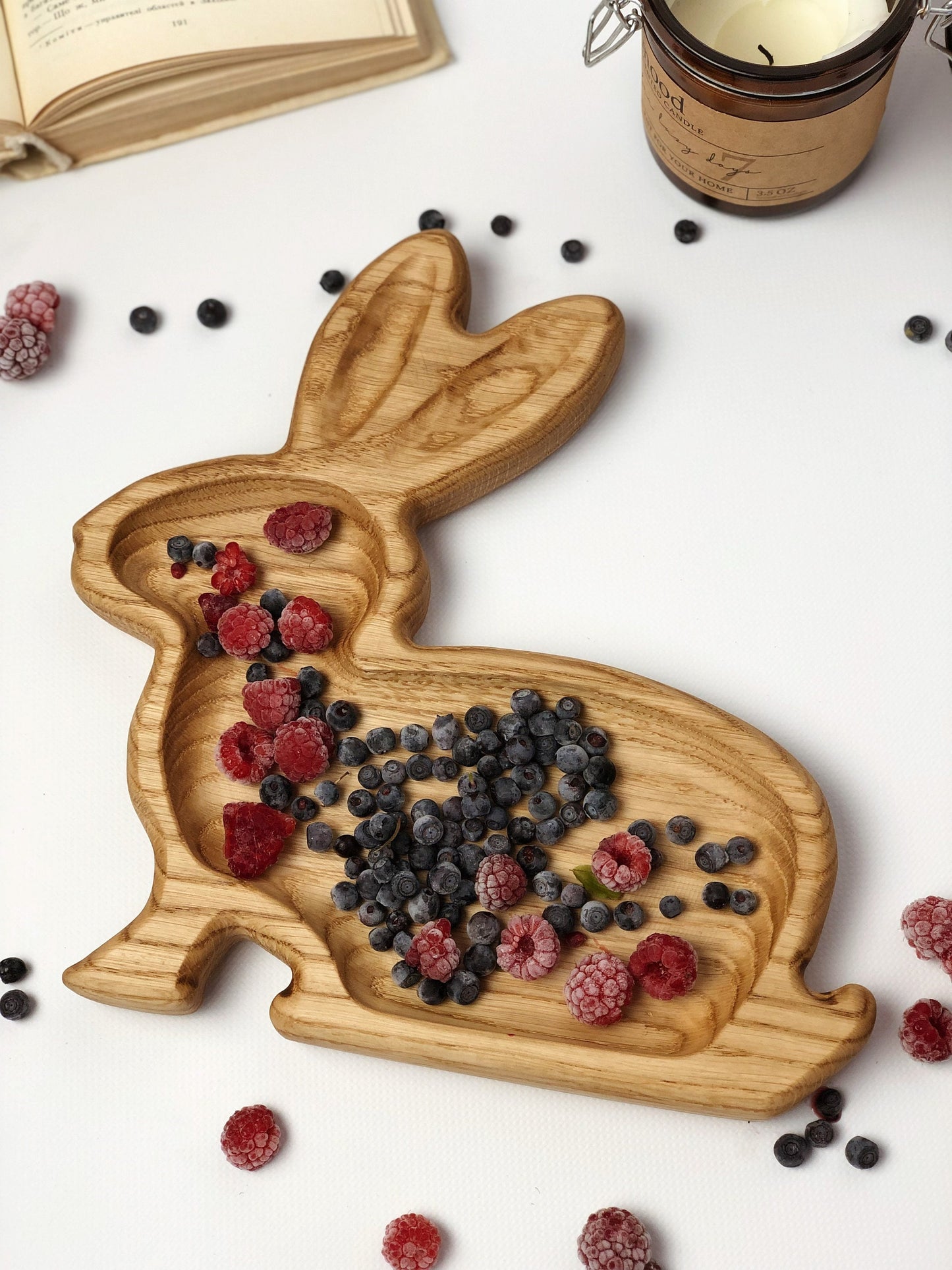 Wooden Animal Plate for Kids – Turtle & Animal Shapes