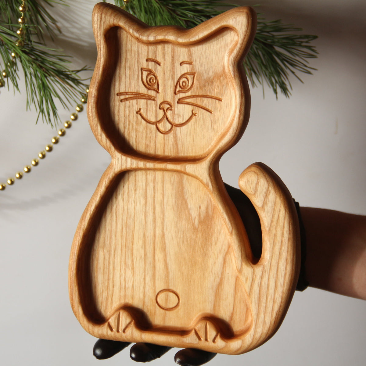 Wooden Animal Plate for Kids – Turtle & Animal Shapes