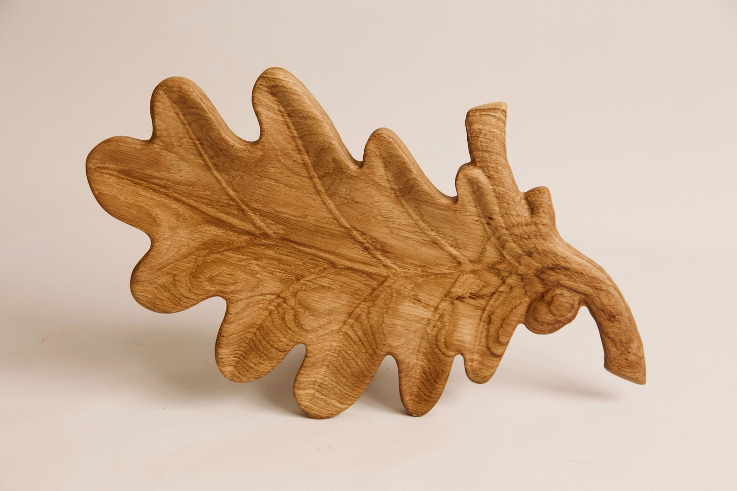 Divided Wooden Leaf Snack Plate – Rustic Nut & Appetizer Tray