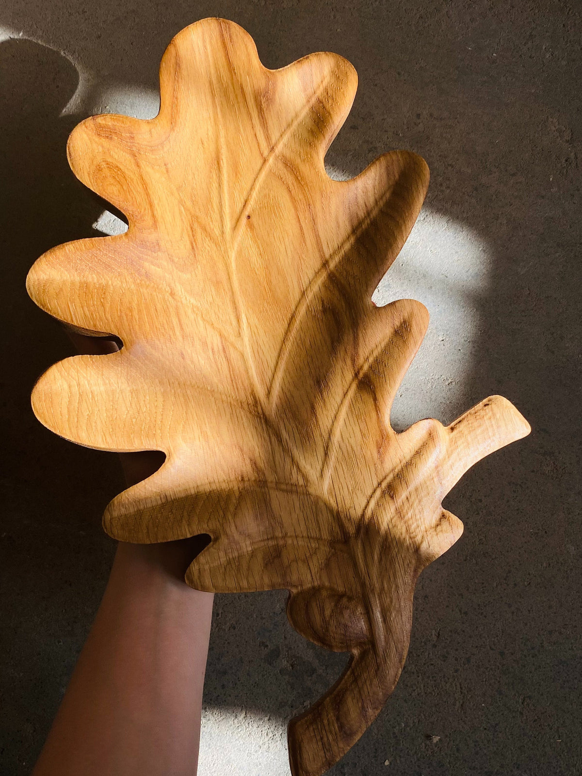Divided Wooden Leaf Snack Plate – Rustic Nut & Appetizer Tray