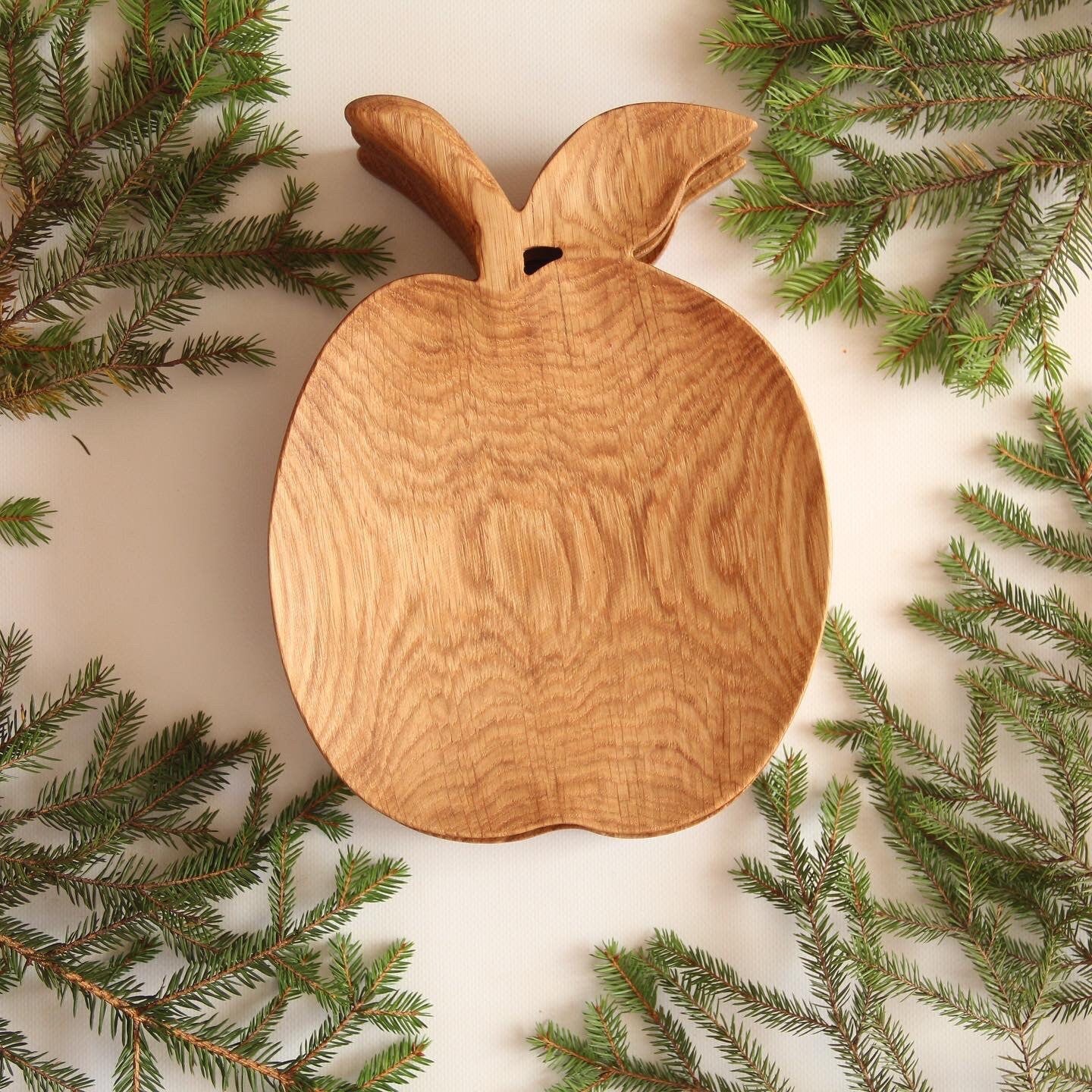 Divided Wooden Leaf Snack Plate – Rustic Nut & Appetizer Tray