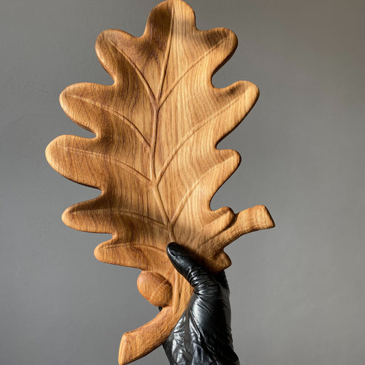 Divided Wooden Leaf Snack Plate – Rustic Nut & Appetizer Tray