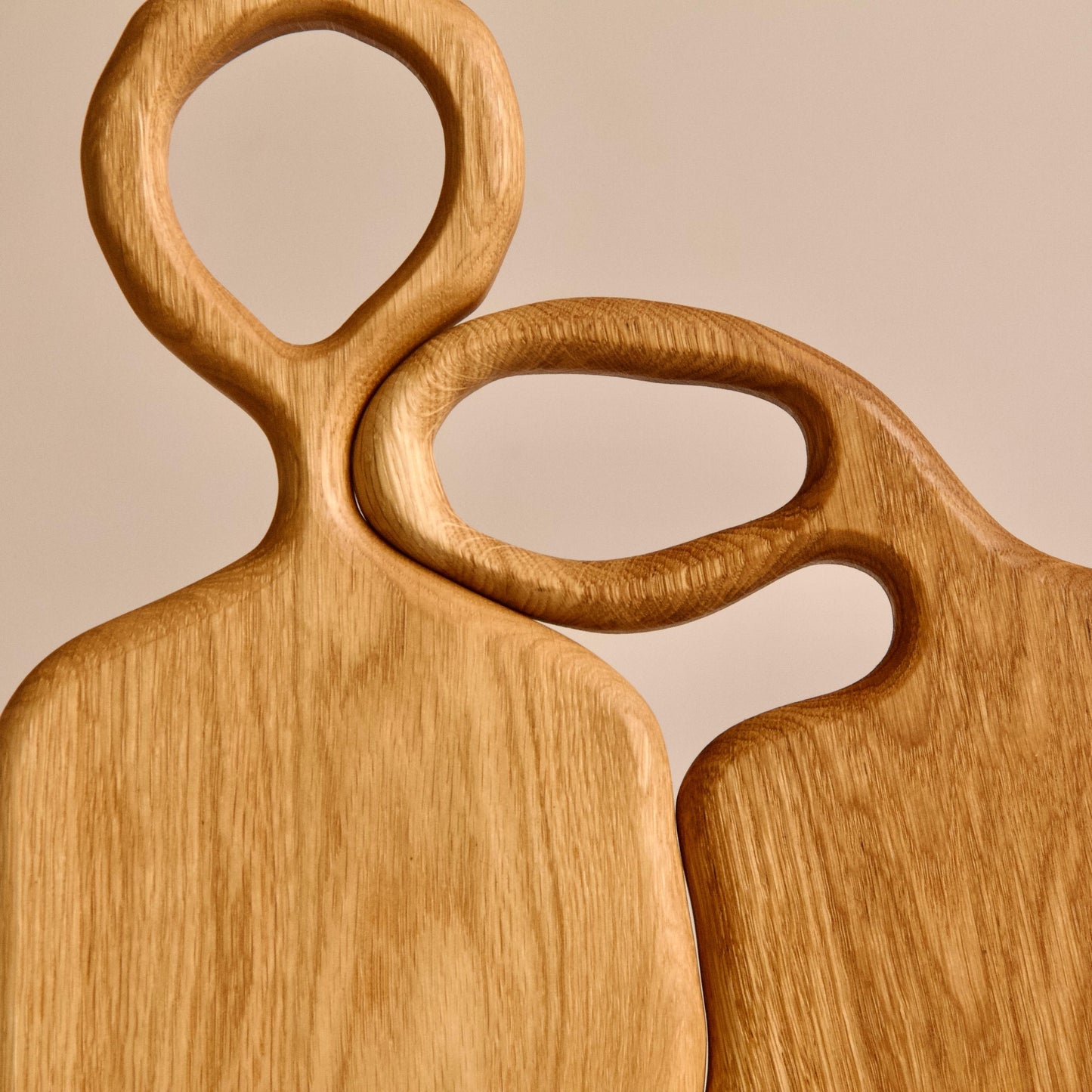 Set of 2 Oak Cutting Boards – Wedding Gift, Housewarming Gift, Christmas Gift, Wooden Serving Boards, Gift for Couple