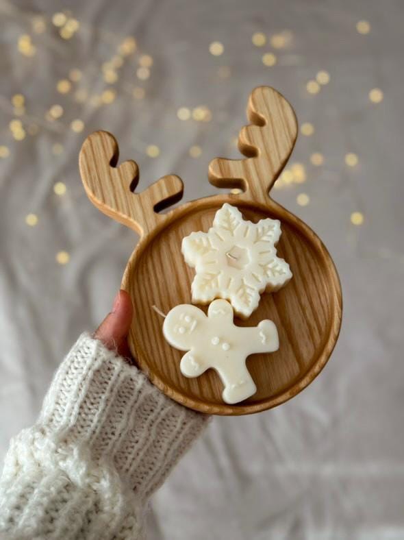 Wooden Animal Snack Plate for Candy and Sweets
