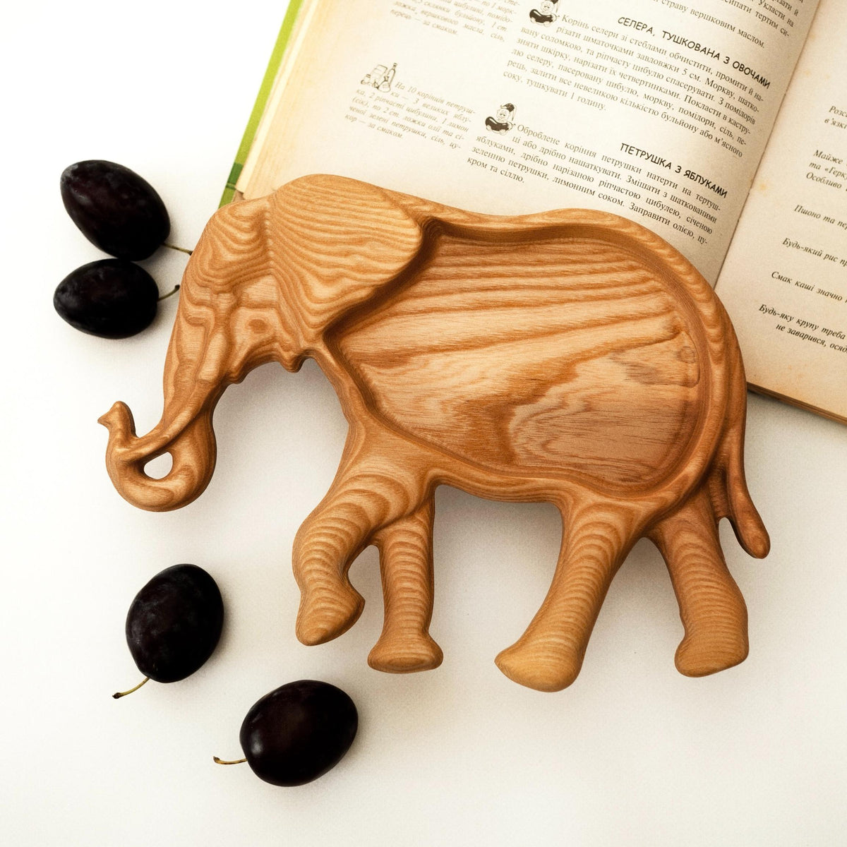 Wooden Animal Plate for Kids – Turtle & Animal Shapes
